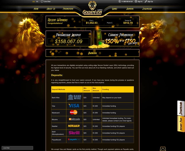 Golden Lion Casino  Casino